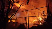 Ogromny pożar kompleksu budynków w Piszu 