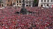 Tak się bawi Wisła Kraków. Imponujące sceny na Rynku Głównym