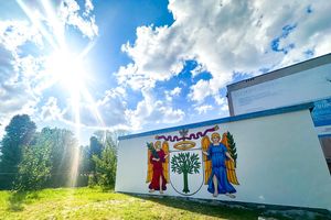 Braniewo: Nowy mural z herbem miasta