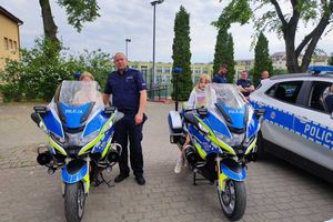 Przedszkolaki z Olsztynka na policyjnych motocyklach? 