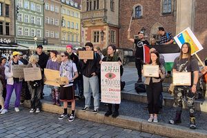 Protest antyizraelski we Wrocławiu