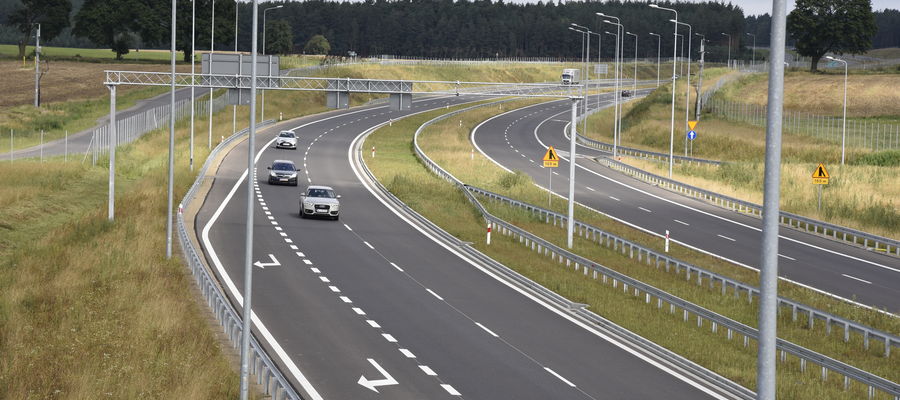  Początkiem drogi ekspresowej S5 w naszym regionie  jest wybudowany już  odcinek Ornowo – Wirwajdy