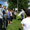 Żywa lekcja historii na cmentarzu wojennym w Dorszach