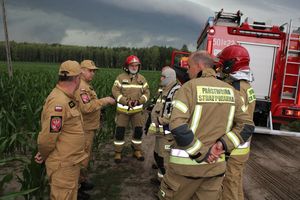 Nidziccy strażacy gasili symulowany pożar