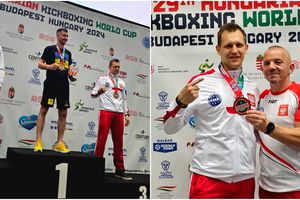 [ZDJĘCIA] Piotr Kołakowski brązowym medalistą Pucharu Świata w kickboxingu 
