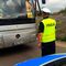 Policjanci zawieszają działanie punktu kontroli autobusów przy al. Leonharda w Olsztynie 