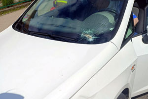 Wypadek na ul. Padlewskiego w Mławie, ranna 49-letnia piesza