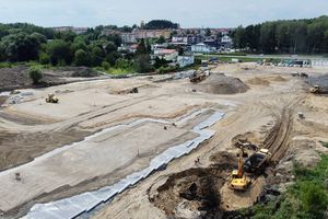 [WIDEO] Ogromny plac budowy w Olsztynie. Powstaje nowy, wielkopowierzchniowy sklep
