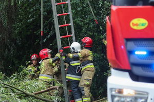 Trwa usuwanie skutków wichur w warmińsko-mazurskim, MOPR apeluje, by żeglarze nie wypływali
