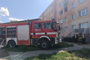 Pożar mieszkania przy ul.Dworcowej