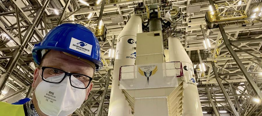 Robert Szaj był na platformie, gdzie została złożona Ariane 6.