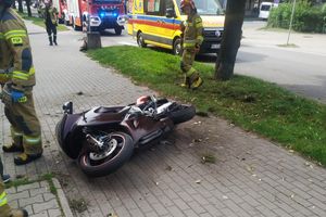 Kolejny wypadek z udziałem motocyklisty