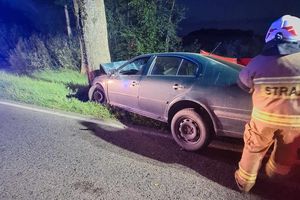 Tragiczny wypadek pod Jezioranami. Kierowca zginął na miejscu