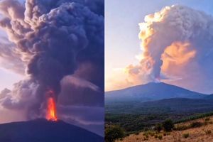 Etna znów pokazuje swoją siłę!