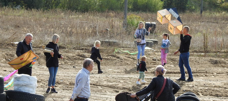 Archiwalne zdjęcie z zawodów latawcowych pana Ryszarda