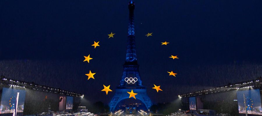 Europejskie gwiazdy wokół Wieży Eiffla. © 2024 Międzynarodowy Komitet Olimpijski