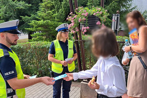 Bezpiecznie do szkoły ze szczycieńskimi policjantami