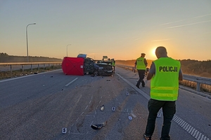 Tragedia na S61 - nie żyją dwie osoby