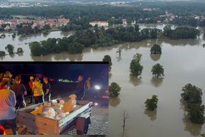 Mieszkańcy walczą o Brzeg Dolny. Broni się przed wielką wodą.