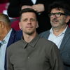 Szczęsny na trybunach podczas meczu Barcelony
