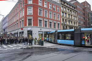 Tramwaj wjechał do sklepu w centrum Oslo. Kilka osób zostało rannych