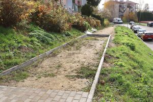 Kto dokończy remont chodnika na ul. Gałczyńskiego w Olsztynie? [ZDJĘCIA]