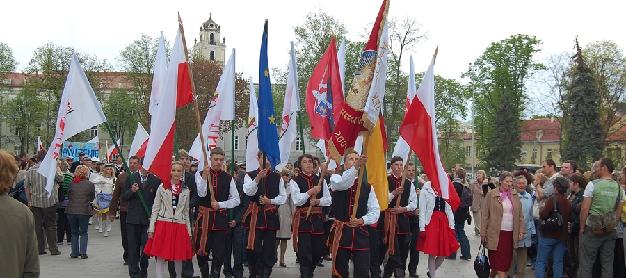 Przemarsz Polaków w Wilnie (2 maja 2008 roku)