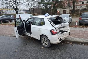 Kolizja trzech pojazdów na ul. Piłsudskiego