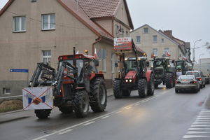 Protest rolników w Olecku