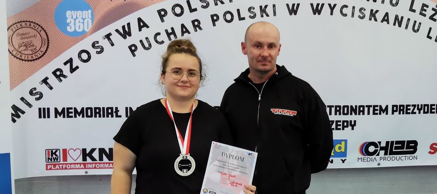 Julia Mejka i Arkadiusz Kamiński po zawodach w Knurowie