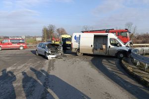 Wypadek w Pasłęku, jedna osoba poszkodowana
