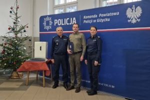 Nadleśnictwo Giżycko wspiera Policję