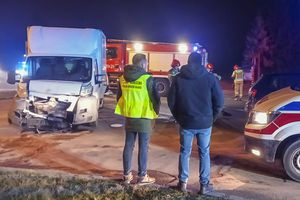 Funkcjonariusze straży granicznej w Węgorzewie 