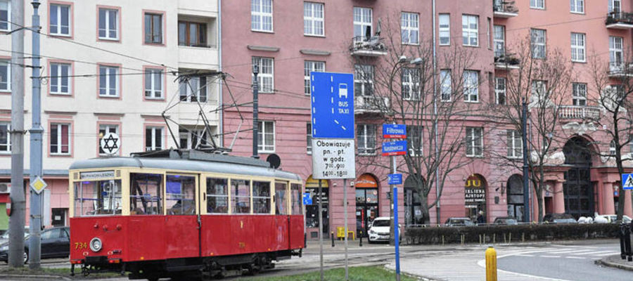 Symboliczny tramwaj w poprzednich latach