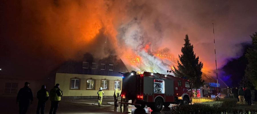 Trwa walka z żywiołem w Szkotowie w powiecie nidzickim