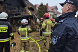 Groźny pożar w Mikołajkach