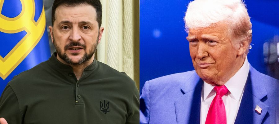 Wołodymyr Zełenski i Donald Trump