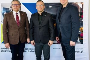 Burmistrz Susza z wizytą w Warmińsko-Mazurskiej Specjalnej Strefie Ekonomicznej 