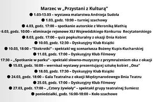 Marzec w "Przystani z Kulturą"