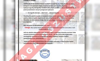 Przestępcy podszywają się pod policjantów CBŚP