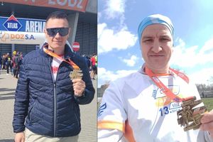 Norbert i Michał pobiegli w łódzkim Maratonie