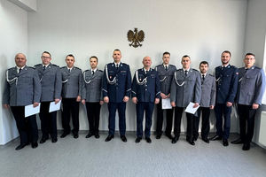Uroczyste wręczenie aktów mianowania w Komendzie Powiatowej Policji w Szczytnie