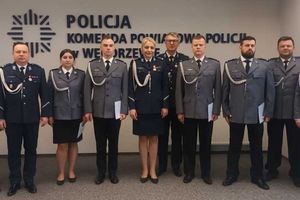 Wyższe stopnie służbowe dla czterech policjantów