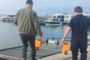 Pierwszy wodny dron na mazurskich jeziorach
