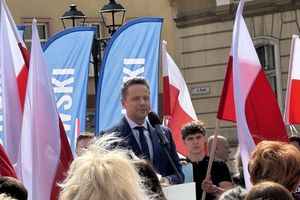 Rafał Trzaskowski w Nowym Mieście Lubawskim