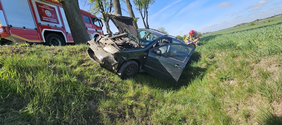 Zderzenie 3 aut koło miejscowości Grzegórzki 