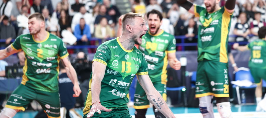 Radość siatkarzy Aluronu CMC Warty Zawiercie