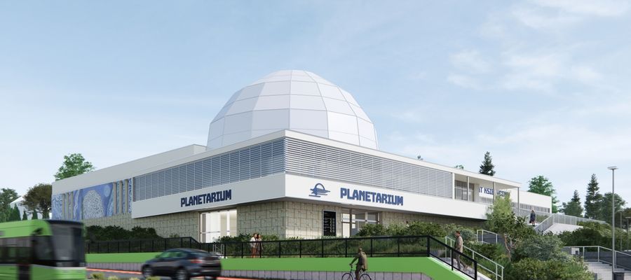 Wizualizacja nowego Planetarium w Olsztynie 
