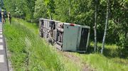 Wypadek autobusu na trasie Pisz-Orzysz