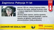 Policja uruchomiła Child Alert. Poszukiwana jest 11-letnia Patrycja 